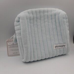 PHILOSOPHY LIGHT BLUE PLUSH TRAVEL POUCH WITH TAGS BUT NO SAMPLES